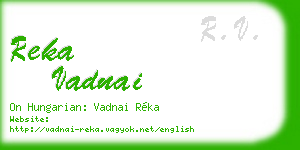 reka vadnai business card
