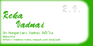 reka vadnai business card